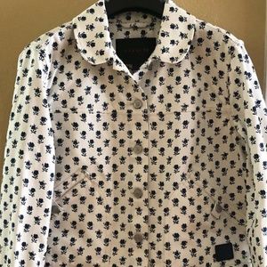 Coach Badlands Floral Flower Jean Jacket